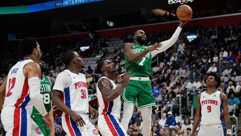 活塞力克绿军 康宁汉姆25+8 奥萨尔21+12 杰伦-布朗空砍41+6